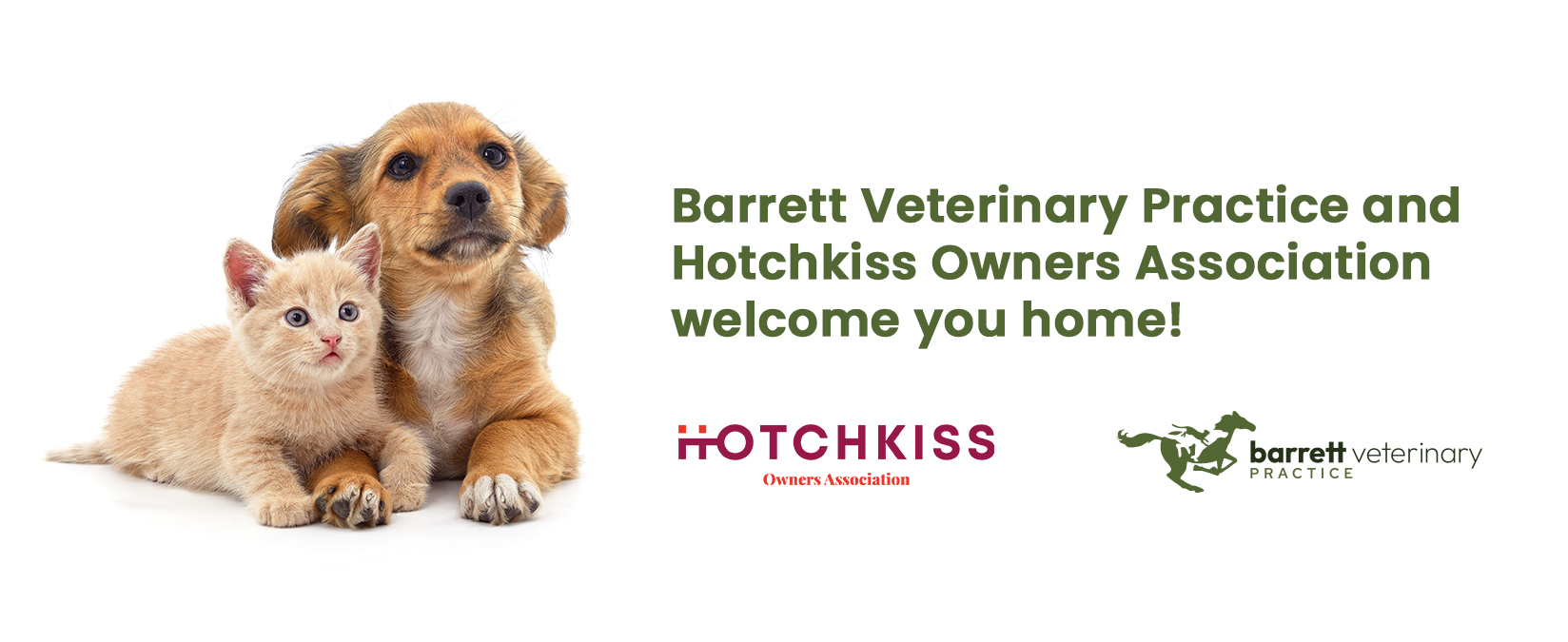 Barrett Veterinary Practice welcomes you and your fuzzy family home to Hotchkiss. Barrett Veterinary Practice welcomes you and your fuzzy family home to Hotchkiss.